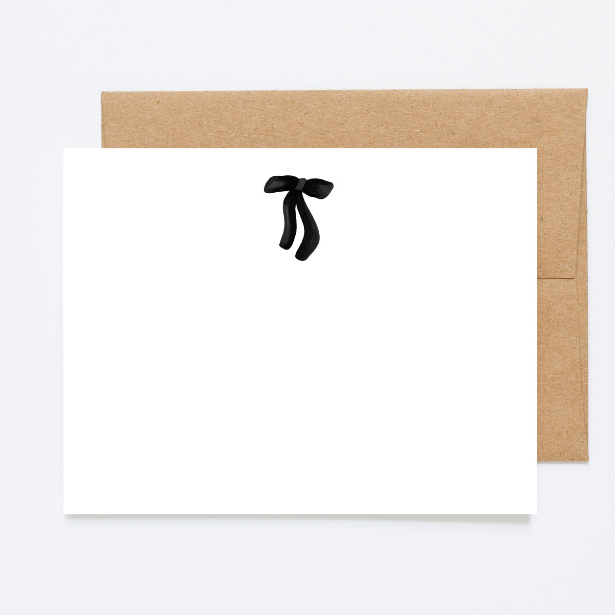 Note Bow Black Bow Note Card – Shortpockets Stationery